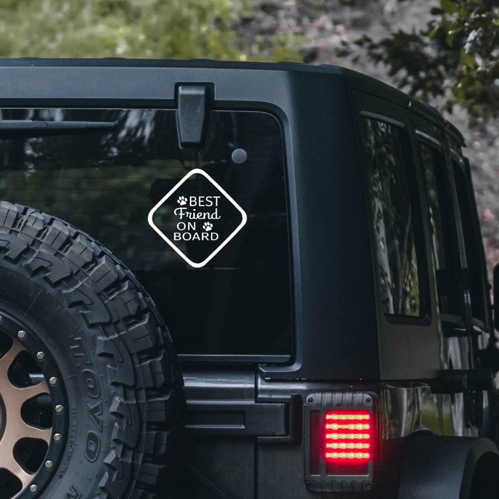 Best friend on board, car decal